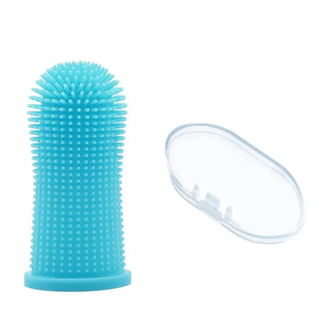Cepillo Dental de Silicona para Dedo 🐶🦷