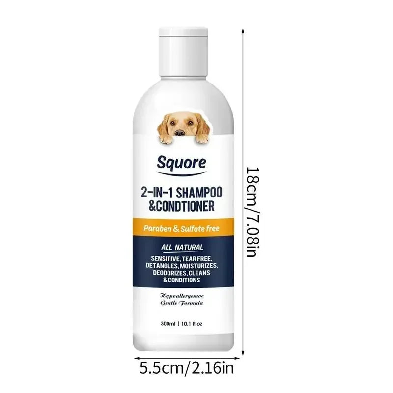 Shampoo 2 en 1 para Perros | Limpieza y Suavidad en un Solo Paso