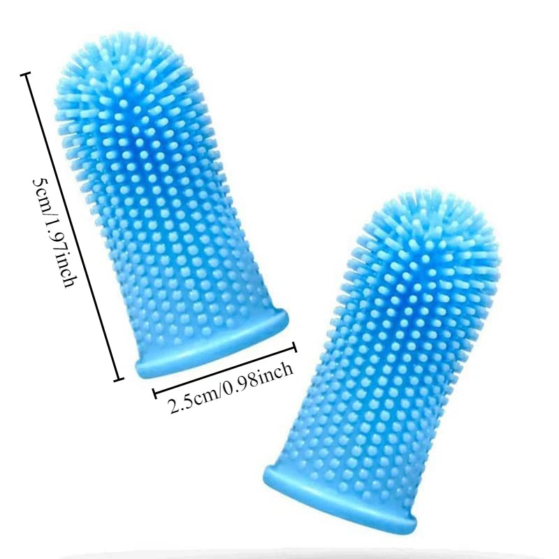 Cepillo Dental de Silicona para Dedo 🐶🦷