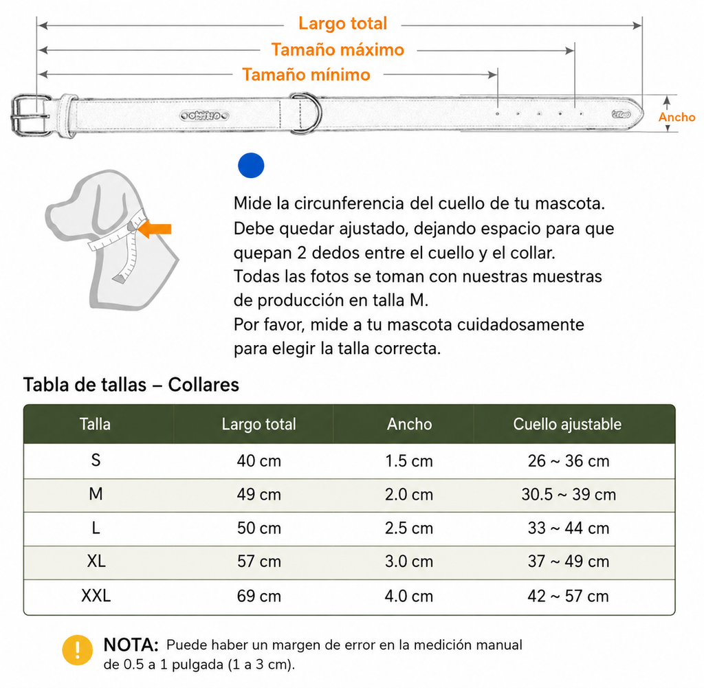 Collar Ajustable para Perros