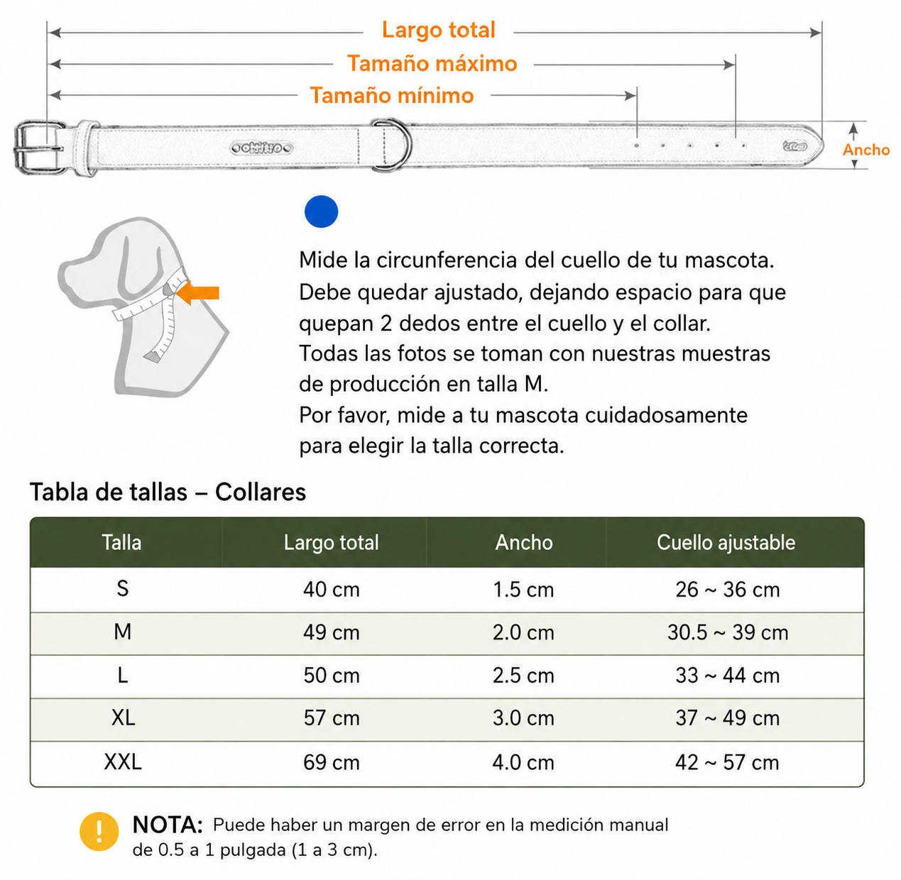 Collar Ajustable para Perros